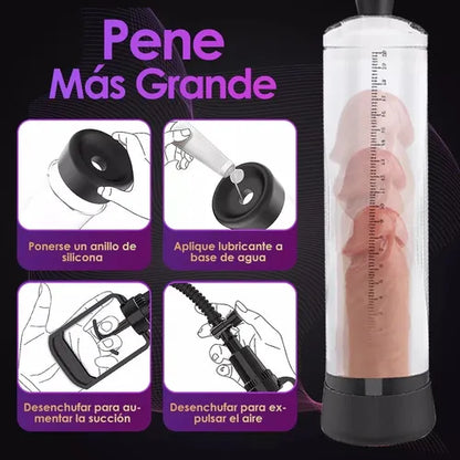 Bomba de vacío para agrandar el pene