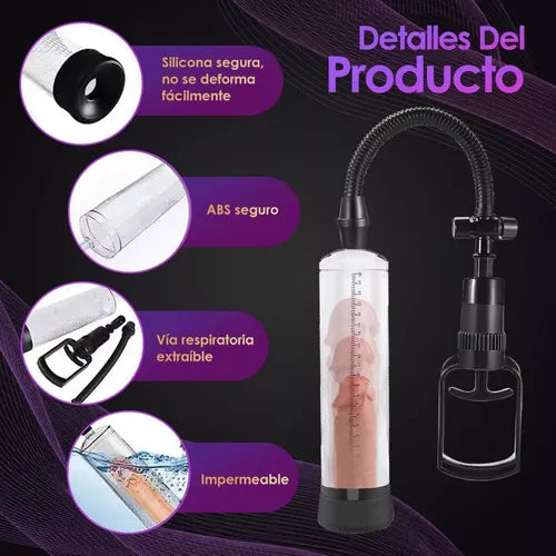 Bomba de vacío para agrandar el pene